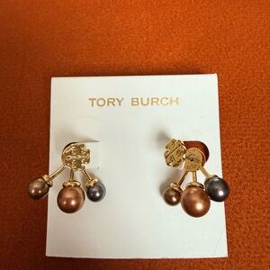 Moondance Pearl Front-Back Earrings - Gold and Multicolor Pearl Earrings